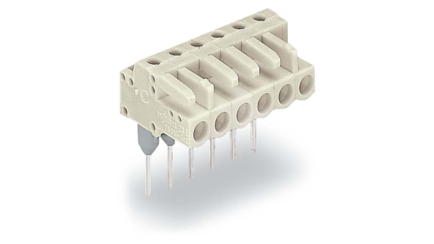 WAGO 722 Series Pluggable Connectors for Use with Rail Mount Terminal Blocks, 12A