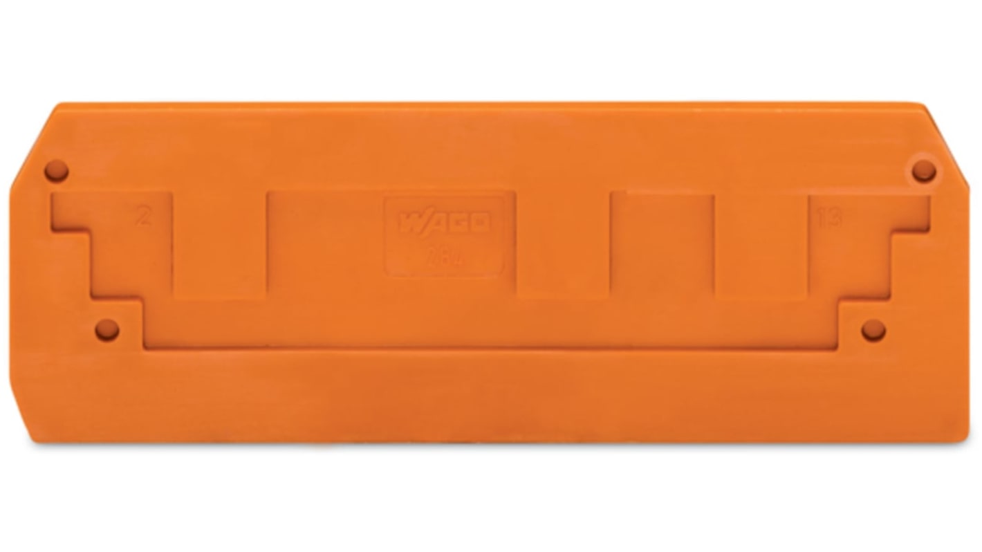 WAGO 284 Series End And Intermediate Plate for Use with Rail Mount Terminal Blocks