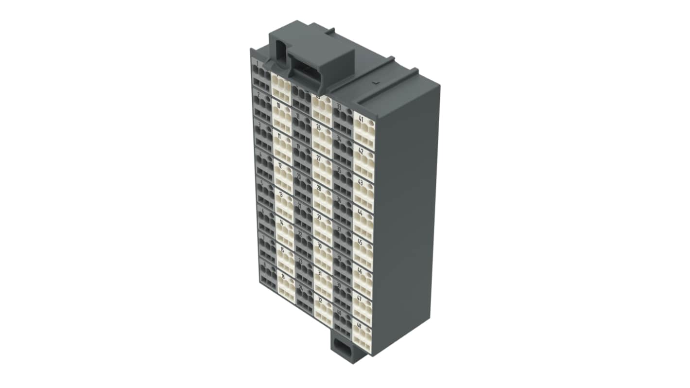 WAGO 726-521 726 Series Dark Grey, 1.5mm², Cage Clamp Termination