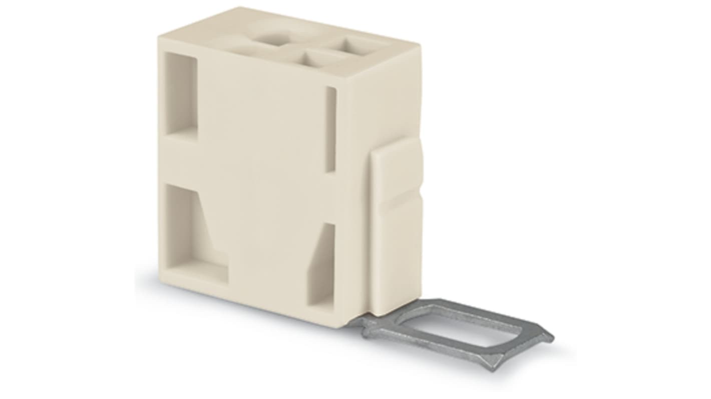 WAGO 726 Series Terminal Block Connector, 1-Way, 10A, 28 → 12 AWG Wire, Cage Clamp Termination