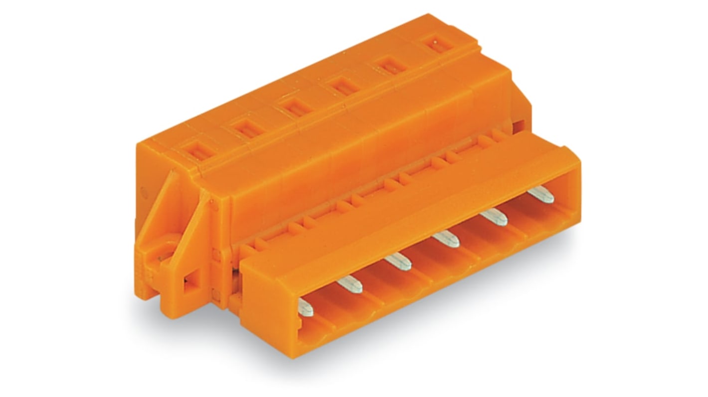 WAGO 731 Series Male Lighting Connector, 3-Pole, Male, 3-Way, Cable Mount, 12A
