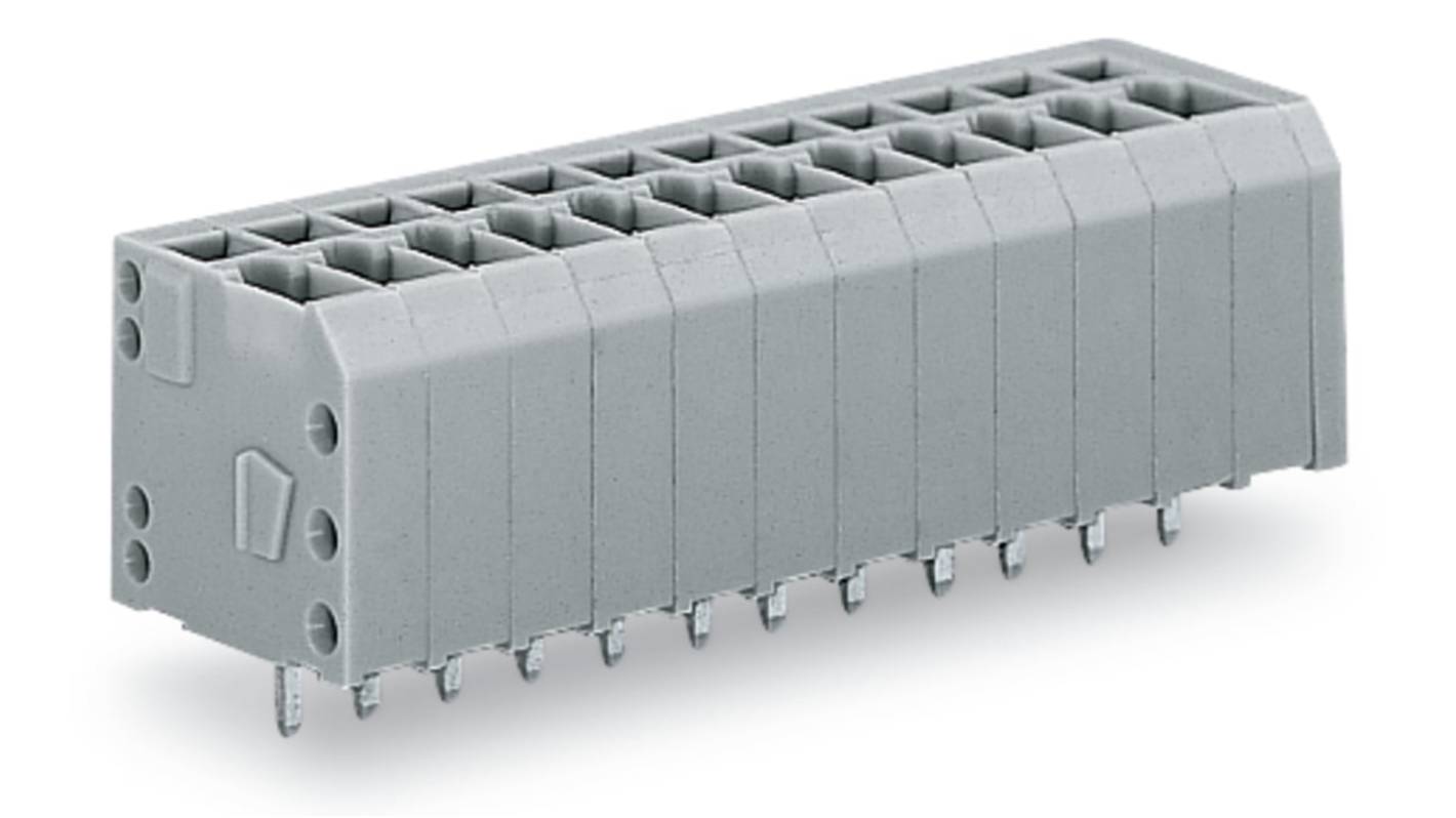 WAGO 739 Series PCB Connector, 2-Contact, 3.5mm Pitch, Through Hole Mount, 1-Row, Cage Clamp Termination