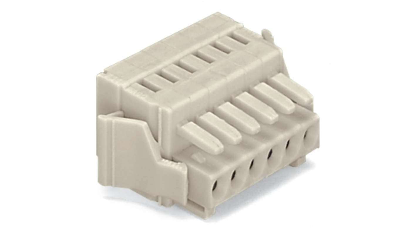 WAGO 734 Series Female Lighting Connector, 2-Pole, Female, 2-Way, Plug-In Mount, 10A