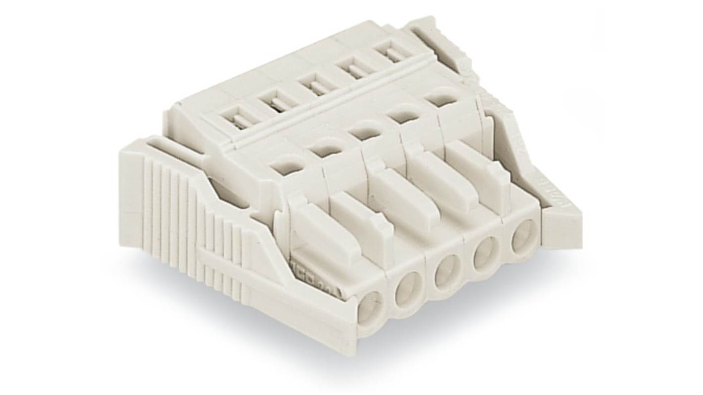 WAGO 721 Series Female Lighting Connector, 10-Pole, Female, 10-Way, Plug-In Mount, 61A