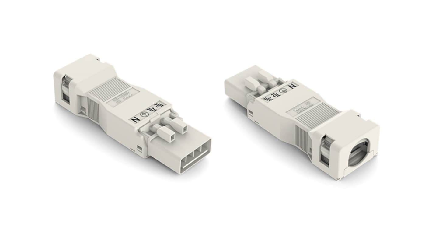 WAGO, 890 Series Male Plug for use with Lighting Connector