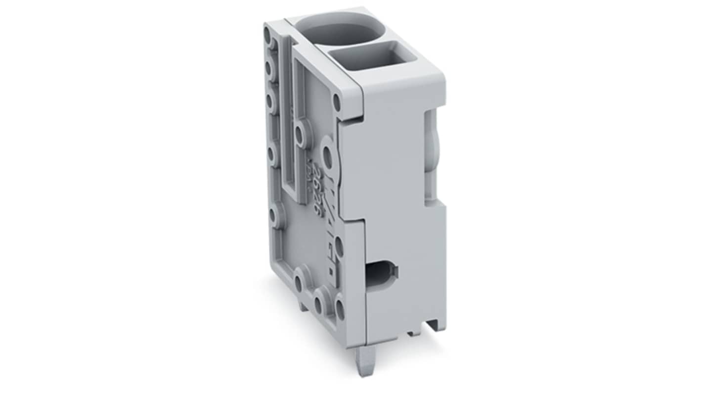 WAGO 2626 Series PCB Connector, 1-Contact, 7.5mm Pitch, Feed Through Mount, 2-Row, Push-In Cage Clamp Termination