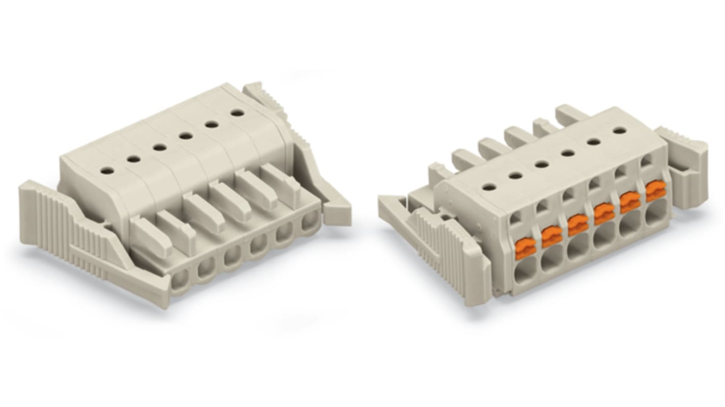 Conector de iluminación Hembra 2721, 8 Polos, Montaje enchufable, 16A