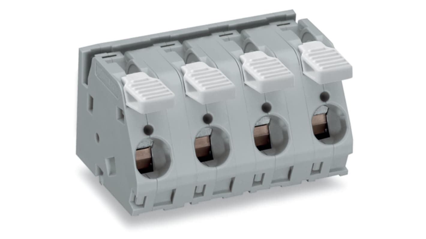 WAGO 2716 Series PCB Connector, 8-Contact, 15mm Pitch, Through Hole Mount, 1-Row, Cage Clamp Termination