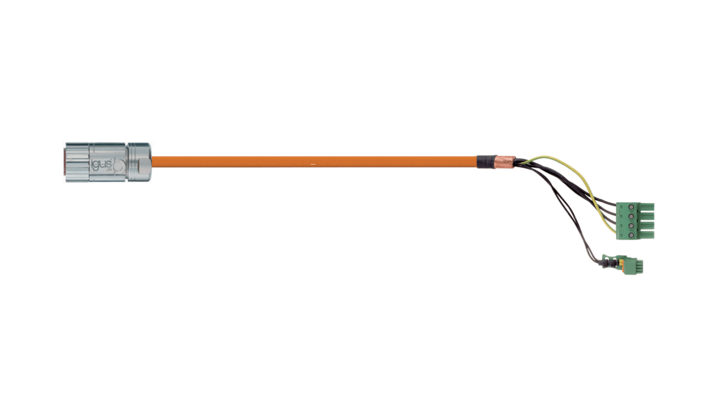 Igus readycable Series Cable for Use with BOSCH REXROTH Drive, 5m Length, 600/1000 V
