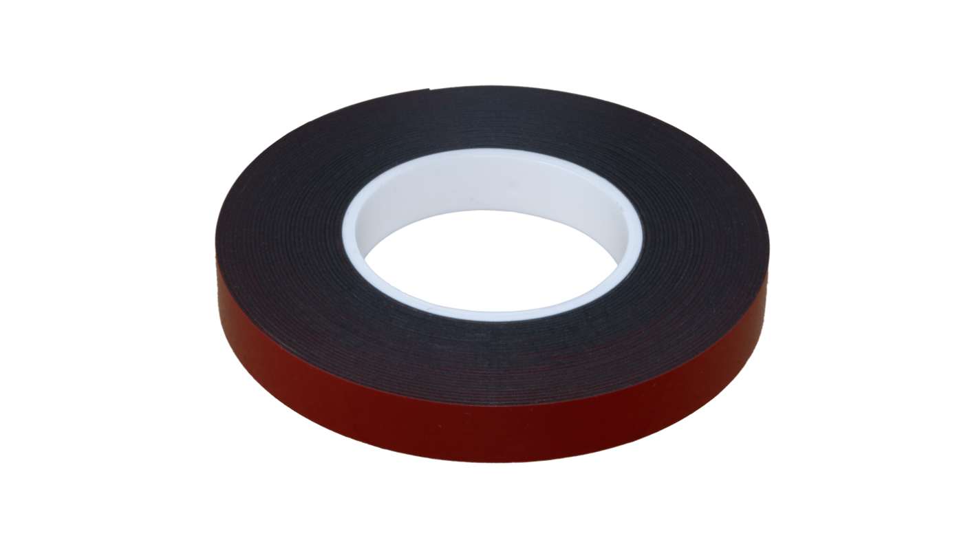 RS PRO Black Double Sided Foam Tape, 19mm x 11m, 1.1mm Thick