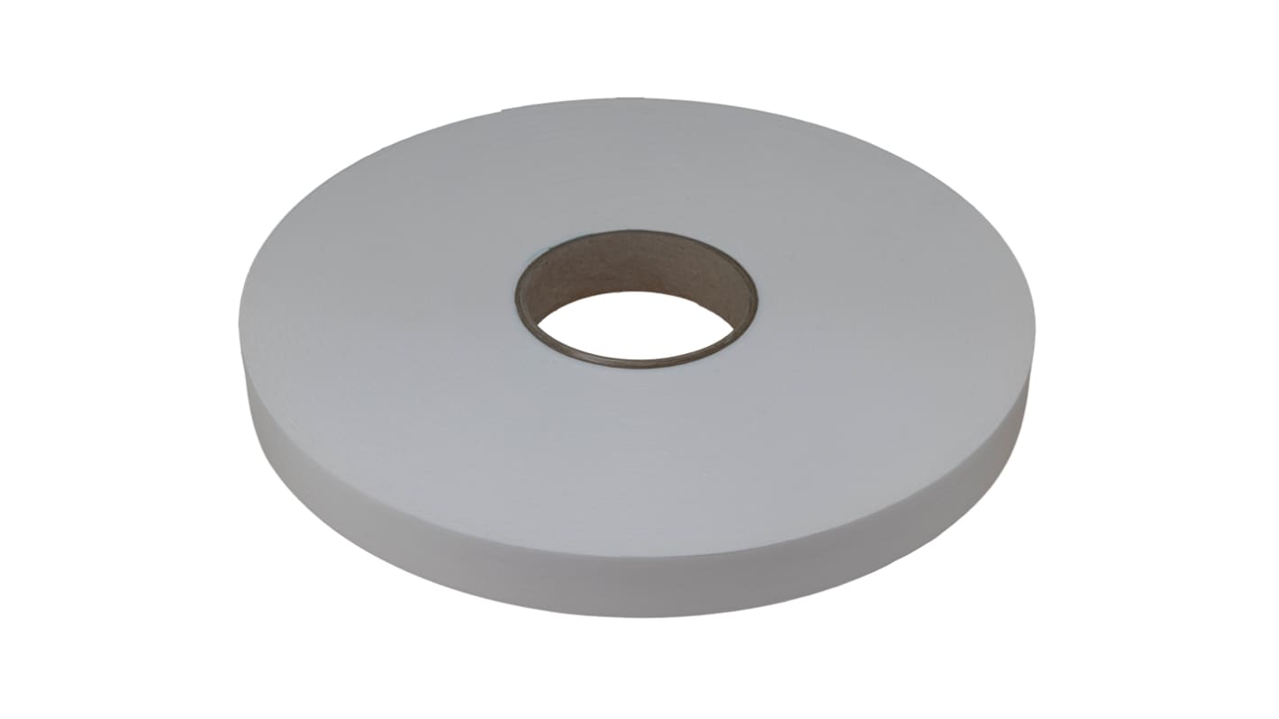 RS PRO White Foam Tape, 25mm x 50m, 1mm Thick