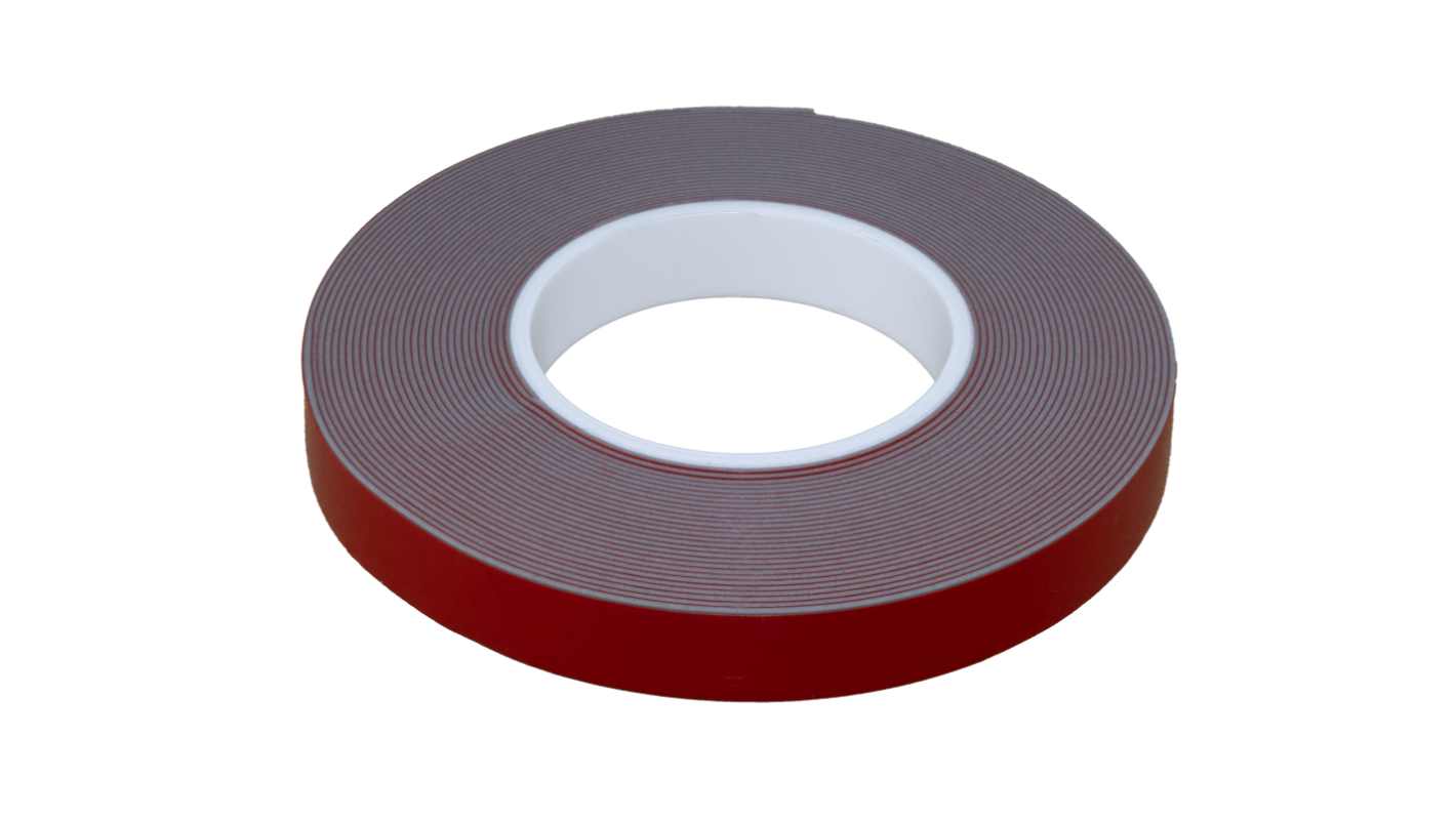 RS PRO Grey Double Sided Foam Tape, 19mm x 11m, 1.1mm Thick