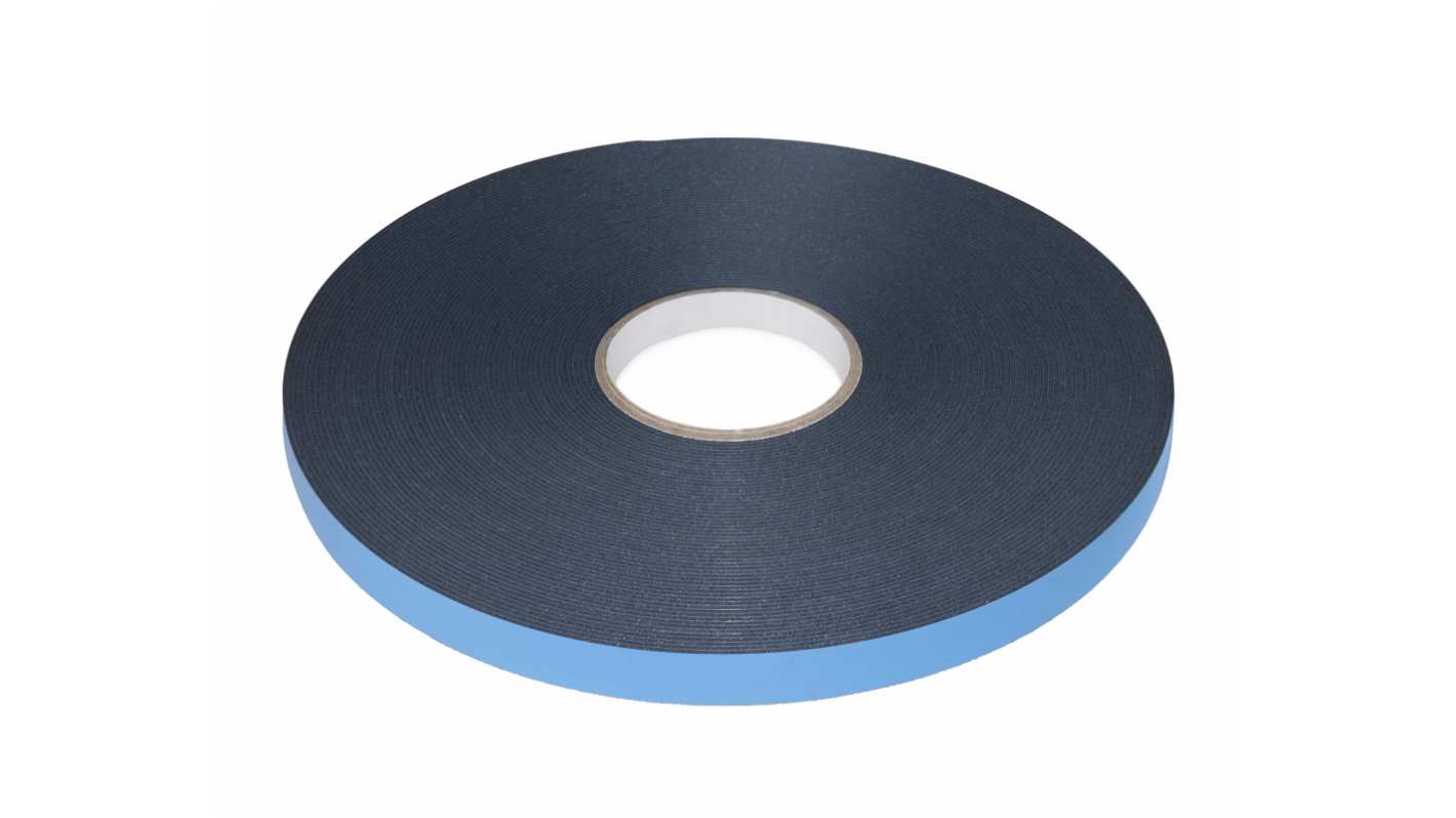 RS PRO Black Foam Tape, 19mm x 33m, 1.5mm Thick