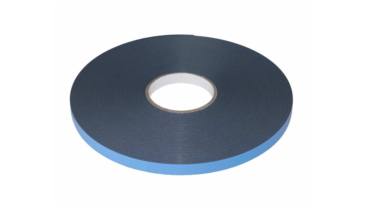 RS PRO Black Foam Tape, 15mm x 50m, 0.80mm Thick