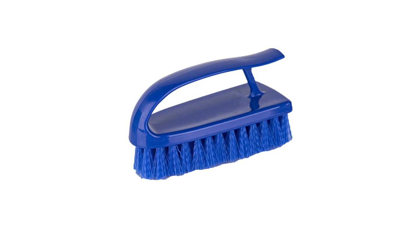 RS PRO Hard Bristle Blue Hand Brush