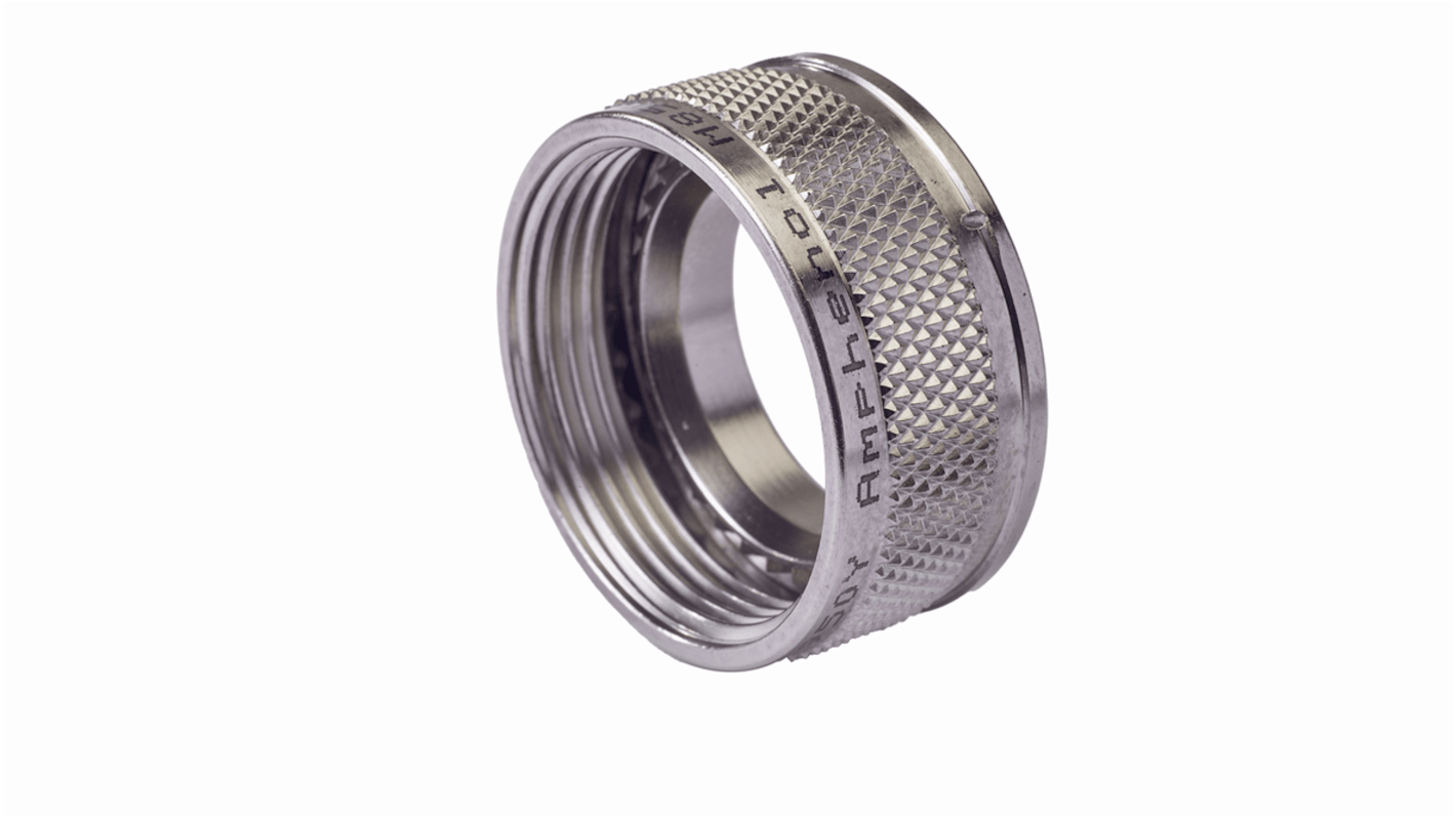 Amphenol Limited Silver Back Nut, Shell Size 12 for use with AS50151 Series AS34001 Crimp, MIL-DTL-26482 SERIES II, MIL