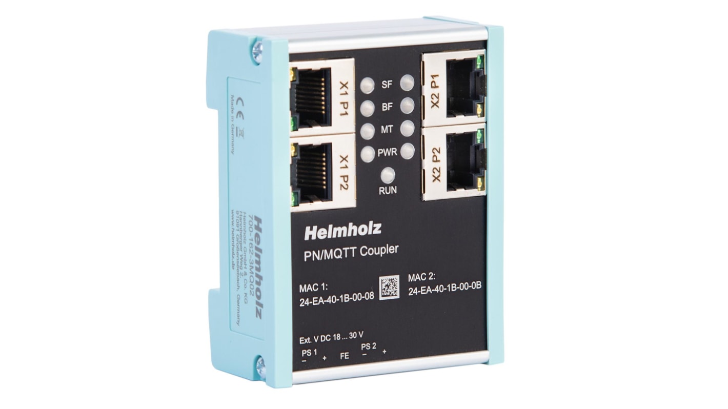 Helmholz GmbH & Co. KG 3MQ02 Series 4-Port RJ45 PN/MQTT Coupler