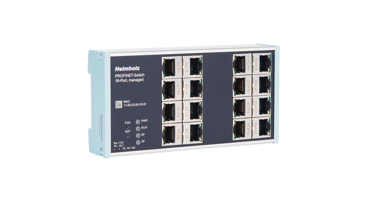 Helmholz GmbH & Co. KG 700-850-16P01, Managed 16 Port Ethernet Switch
