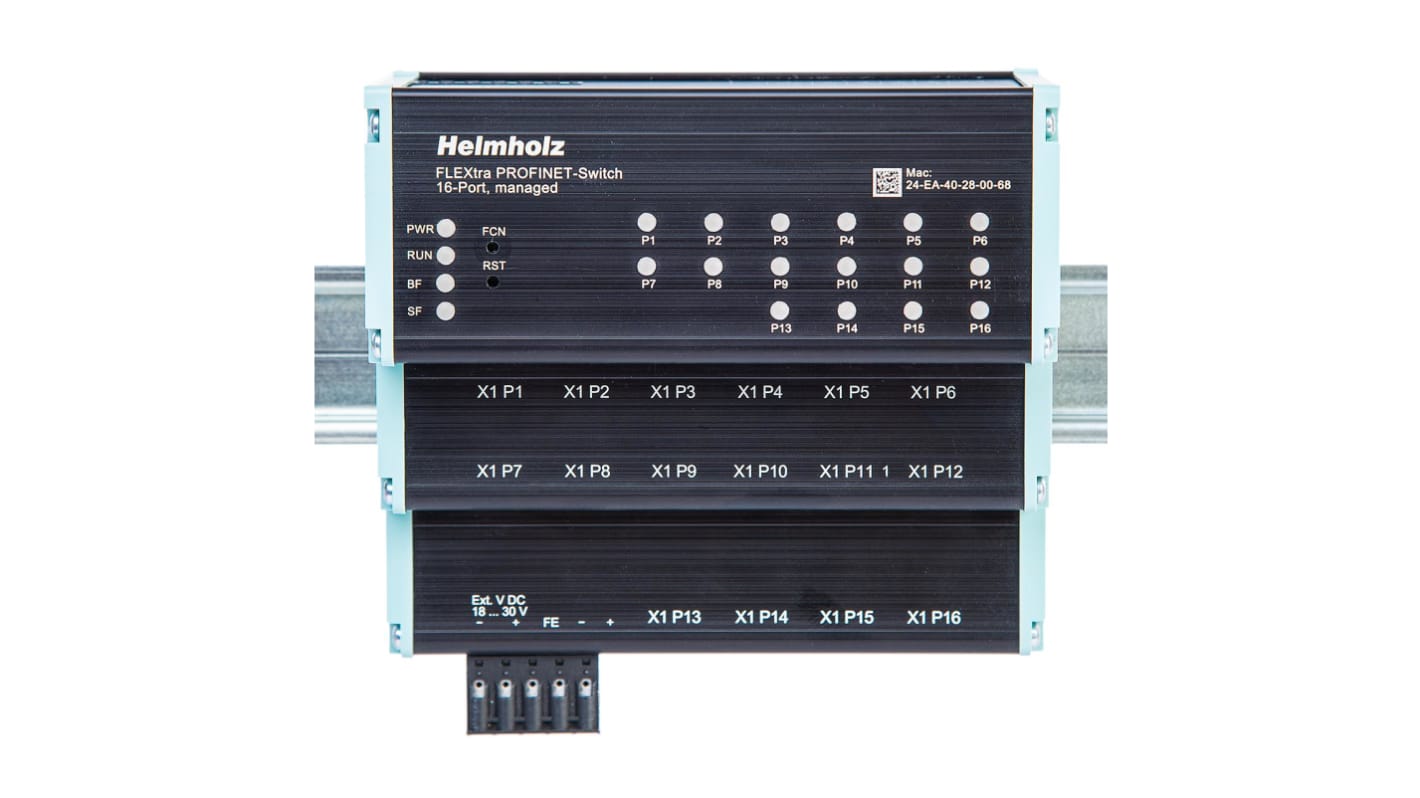 Helmholz GmbH & Co. KG 700-855-16P01, Managed 16 Port Ethernet Switch