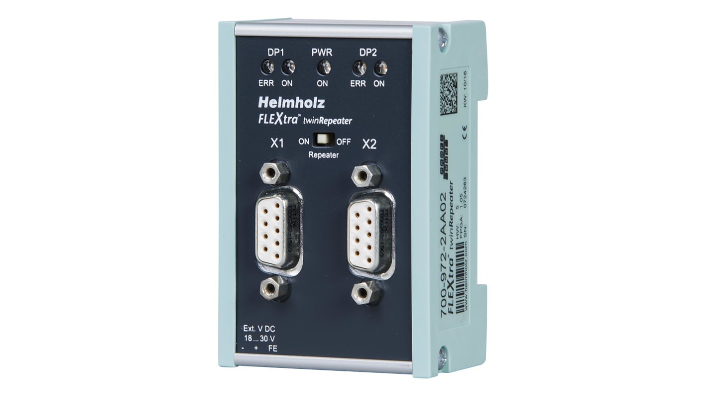Helmholz GmbH & Co. KG 972-2XA Series BUS Connector for Use with PROFIBUS Connectors, Voltage, 24 V