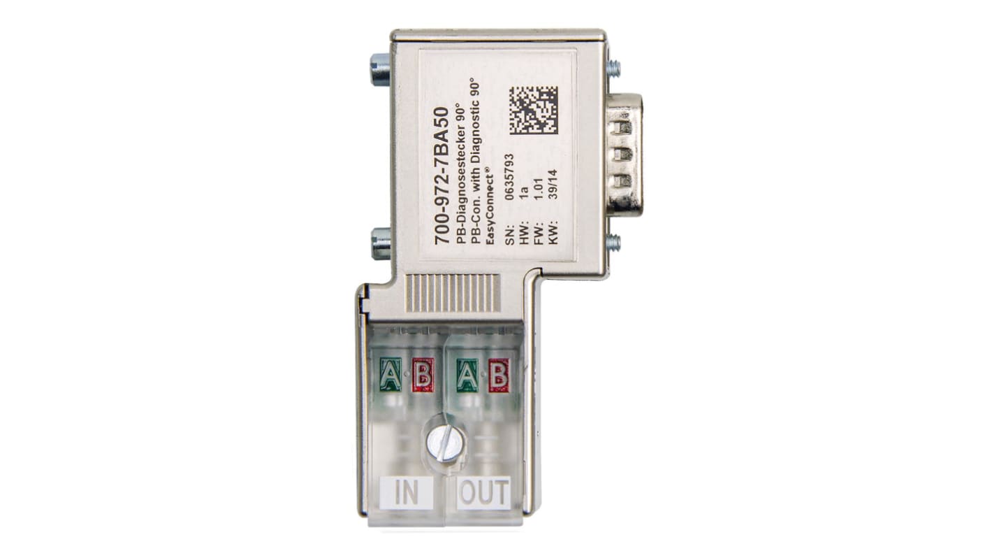 Helmholz GmbH & Co. KG 972-7BA Series BUS Connector for Use with Fieldbus Application, 4.75 → 5.25 V
