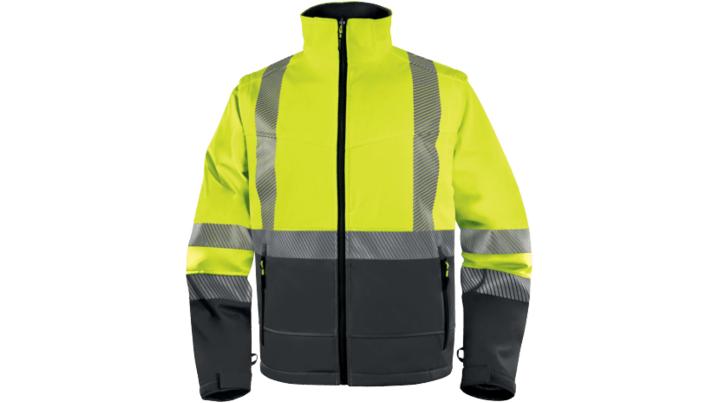 Giacca Grigio, Giallo XXL per Uomo Traspirante, impermeabile FAST Fluorescent
