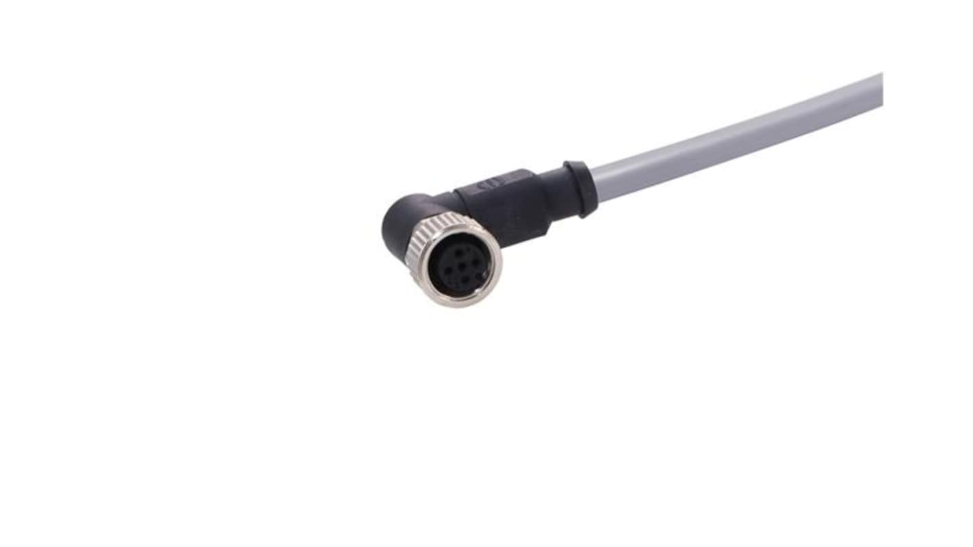 HARTING Right Angle Female 4 way M12 to Actuator/Sensor Cable, 5m