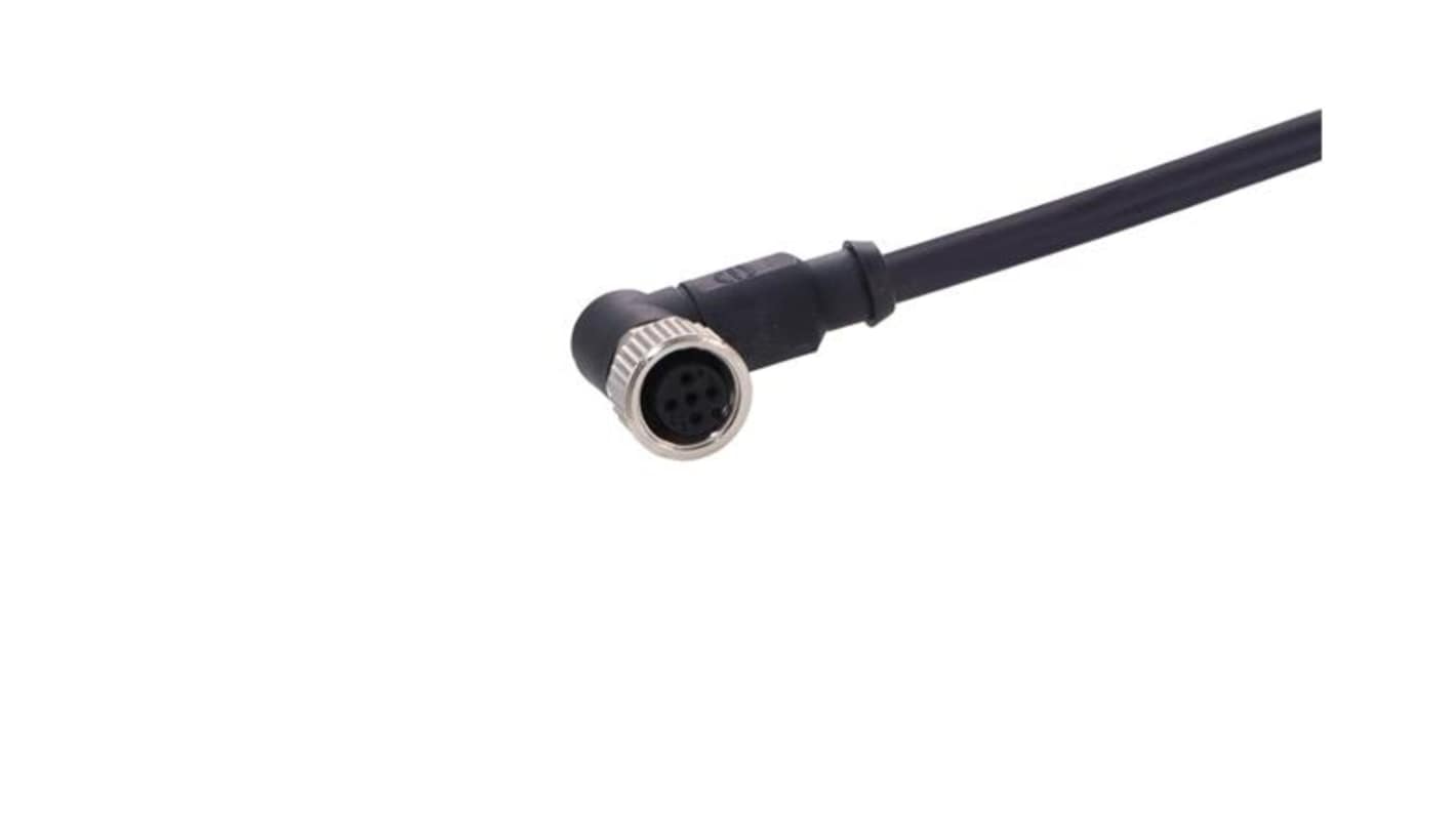HARTING Right Angle Female 4 way M12 to Actuator/Sensor Cable, 5m