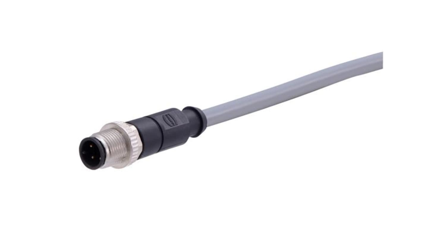 HARTING Straight Male 4 way M12 to Actuator/Sensor Cable, 5m