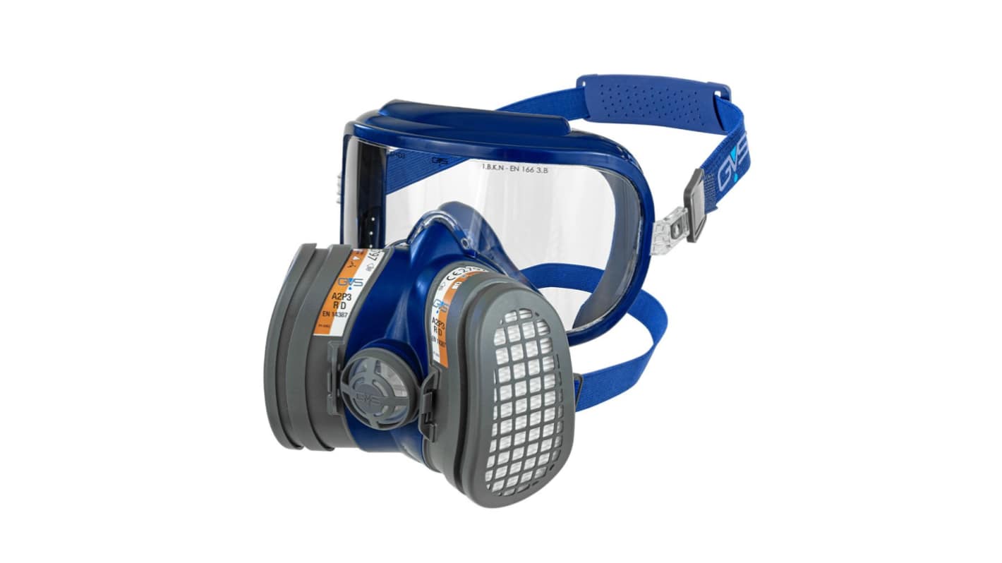 Semimaschera GVS col. Blu, Taglia M/L, Mezza maschera, Include filtri di ricambio