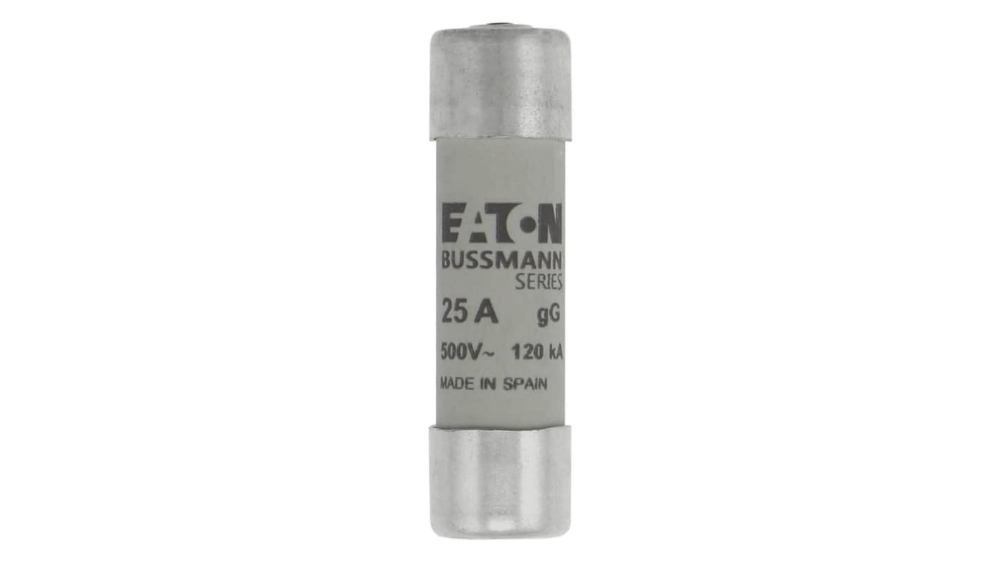 Eaton 25A Cartridge Fuses, 14 x 51mm