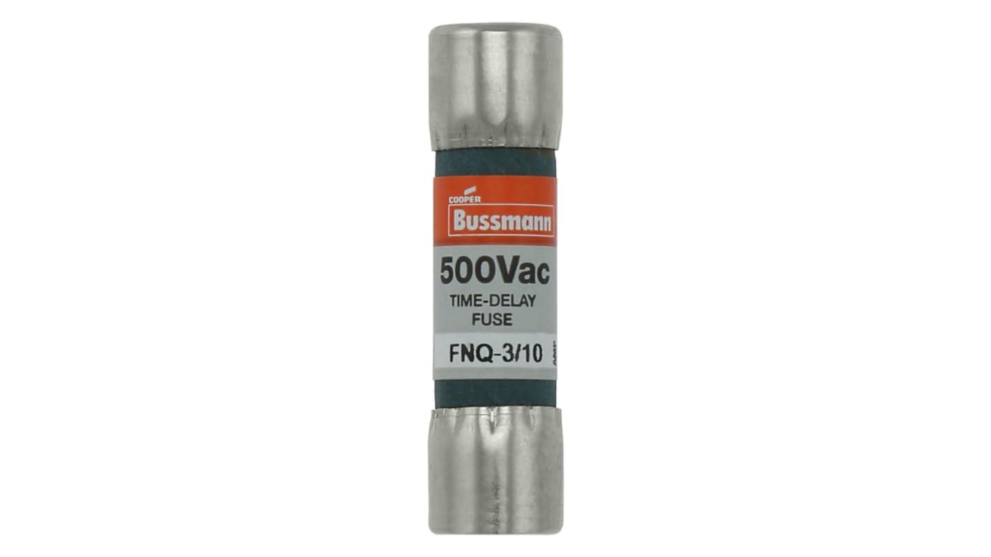 Eaton 300000mA T Nickel Plated Spring Brass (Terminal) Cartridge Fuse, 0.41 x 0.41in