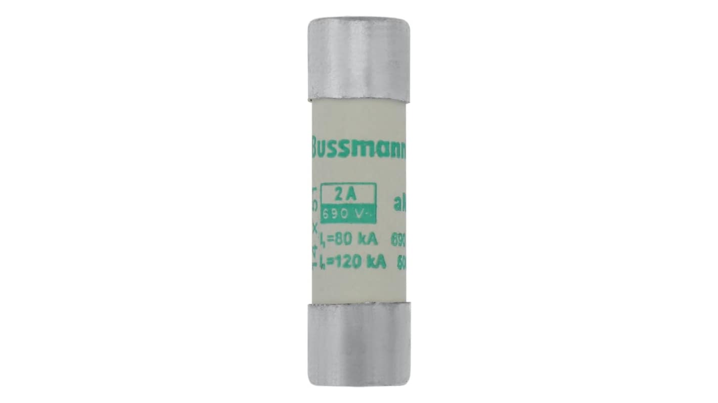 Eaton 2A Slow-Blow Cartridge Fuse, 14 x 51mm