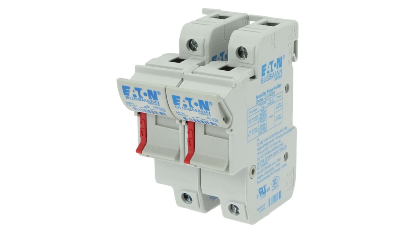 Eaton 50A Fuse Holder for 14 x 51mm Fuse, 3P, 700/750V ac/dc