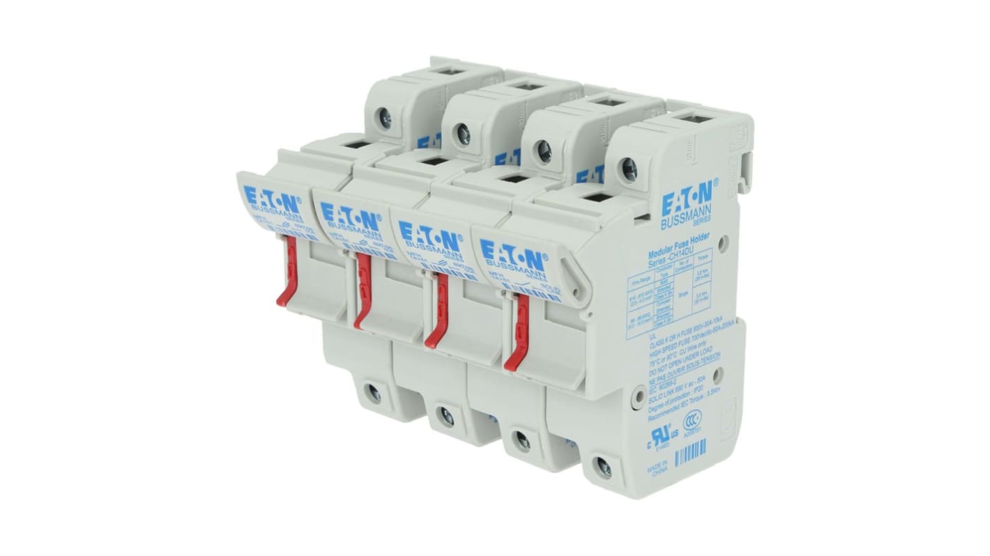 Portafusibili Eaton 14 x 51mm, 3P, 50A, 690V