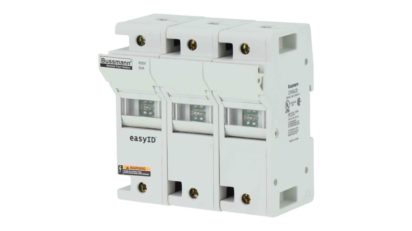 Eaton 60A Fuse Holder for 4.72 x 3.31in Fuse, 3P, 600/600V ac/dc