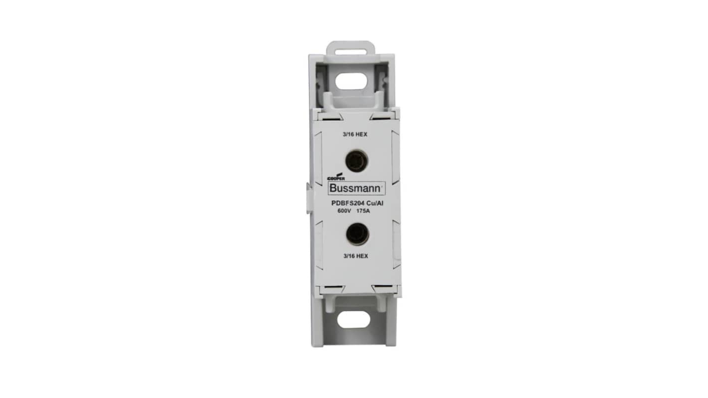 Eaton Distribution Block, 175A, 600 V ac/dc, Grey