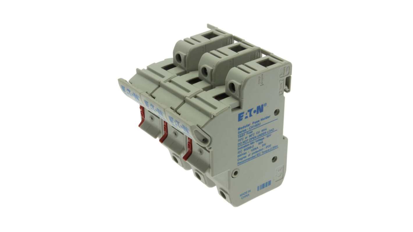 Eaton 50A Fuse Holder for 14 x 51mm Fuse, 3P, 690V
