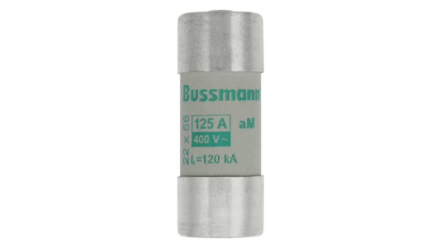 Eaton 125A Cartridge Fuses, 22.2 x 58mm