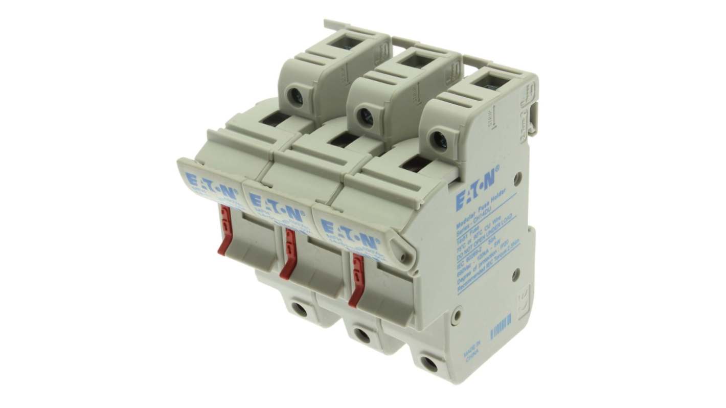 Eaton 50A Fuse Holder for 14 x 51mm Fuse, 3P, 690/750V ac/dc