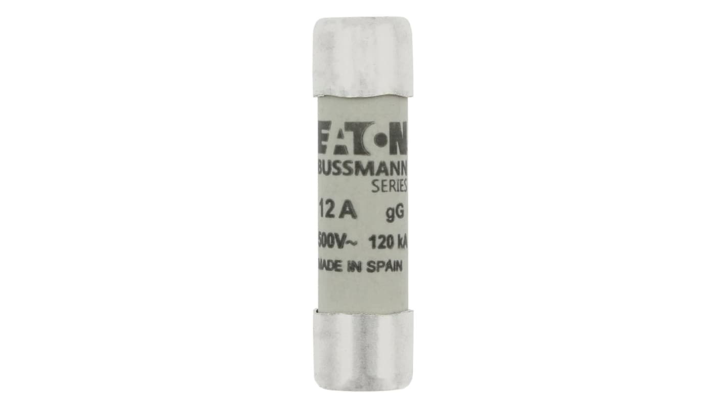 Fusibile a cartuccia Eaton, 12A, Ø 10 x 38mm, gG/gL, 500V