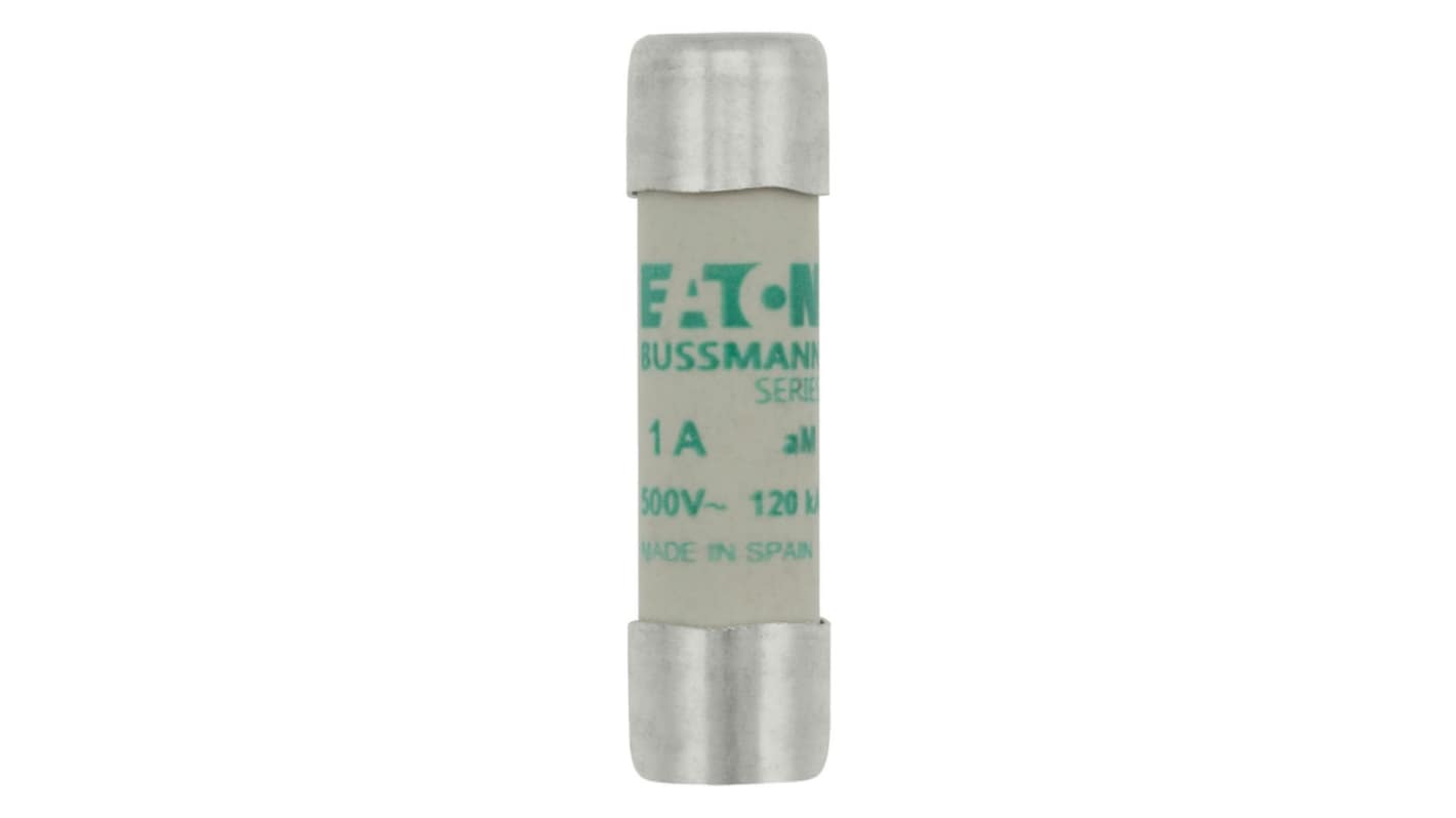 Fusibile a cartuccia Eaton, 1A, Ø 10 x 38mm, aM, 500V