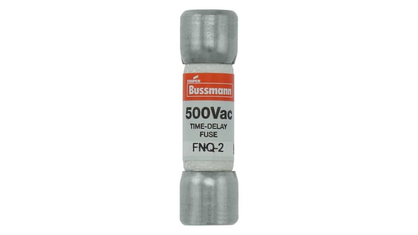 Eaton 2A Cartridge Fuse, 1.5 x 0.41in