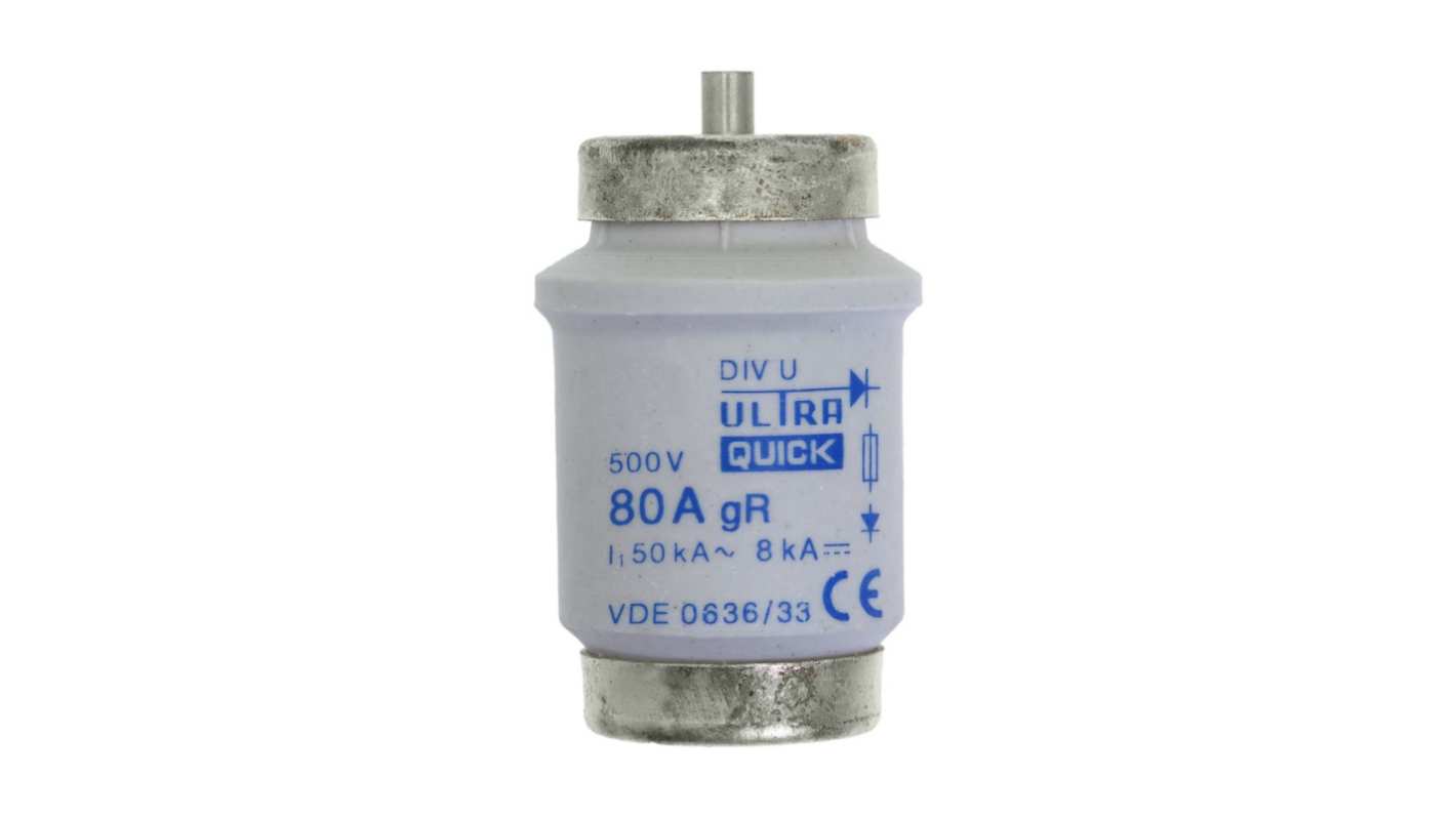 Eaton 80A Tag Fuse, 33 x 60mm, 500V