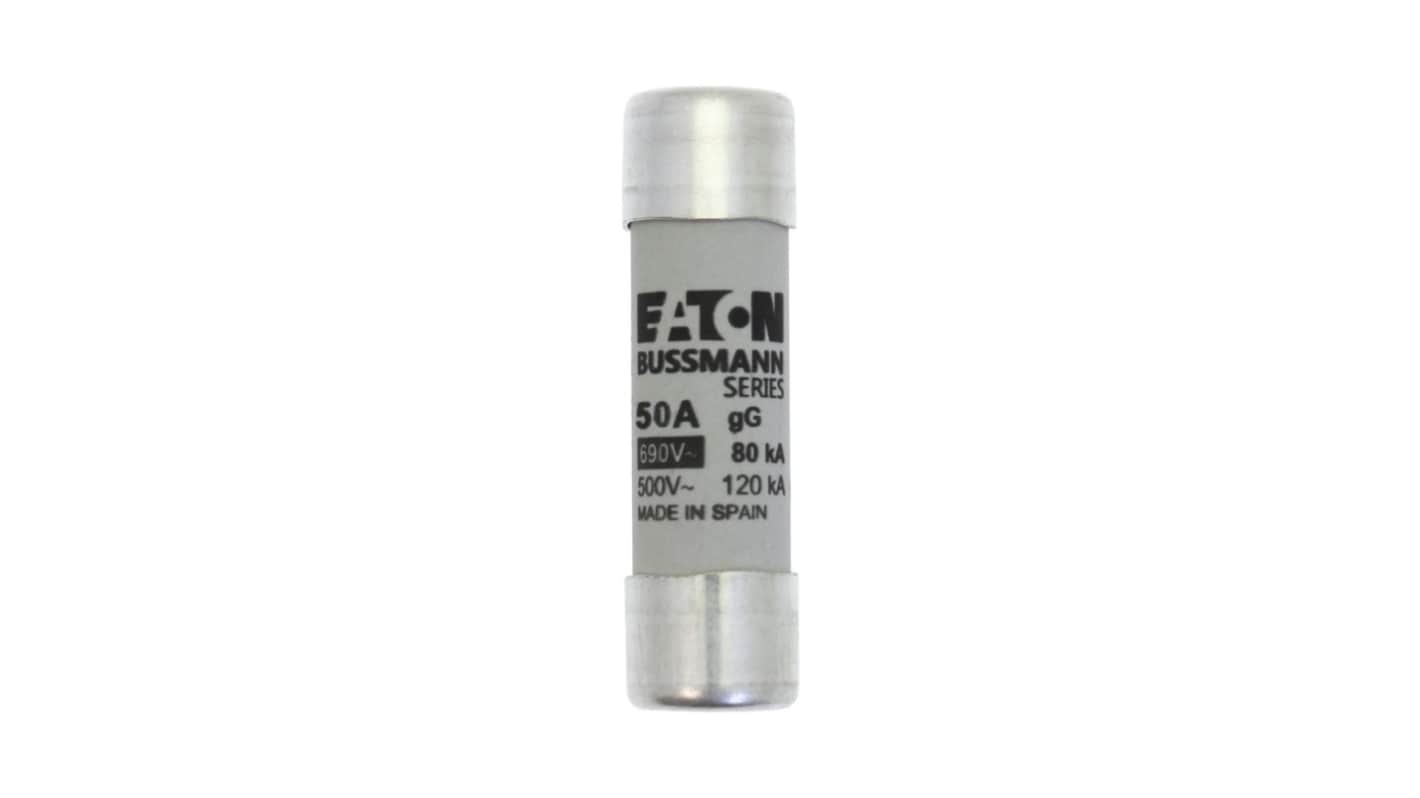 Eaton 50A Cartridge Fuses, 14 x 51mm