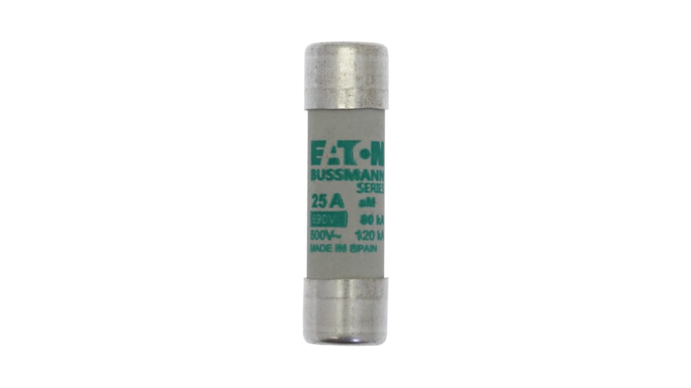 Eaton 25A Cartridge Fuses, 14 x 51mm