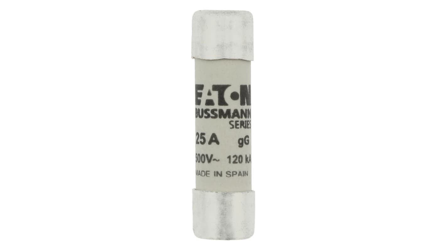Fusibile a cartuccia Eaton, 25A, Ø 10 x 38mm, gG/gL, 500V