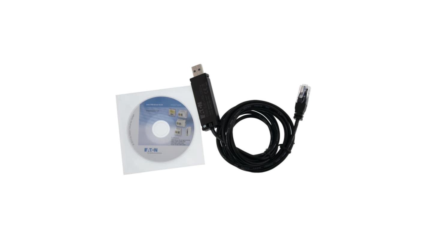 Kabel do sterowników programowalnych PLC Eaton Kabel do programowania EU4A XC100, XC121, XC200 115735 EU4A-RJ45-USB-CAB1
