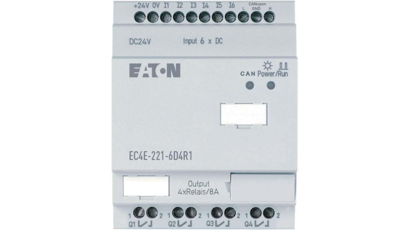 Przekaźnik Eaton Moduł przekaźnika EC4P Analogowy EC4P, MFD4 (przez CANopen), XC100/200 114296 EC4E-221-6D4R1