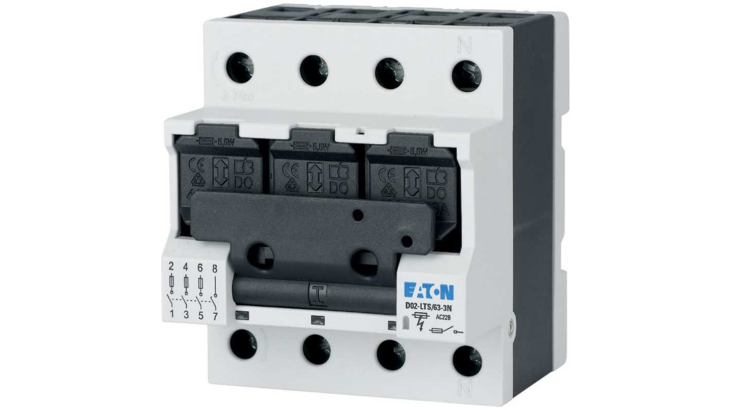 Eaton Switch Disconnector, 3 Pole, 63A Max Current